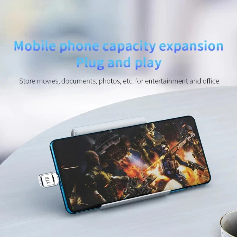 Flash Drive Accessories 2TB High-Speed USB 3.2 Type-C OTG Metal Pen Drive 1TB 512GB Portable Memory USB Stick Storage Drive New