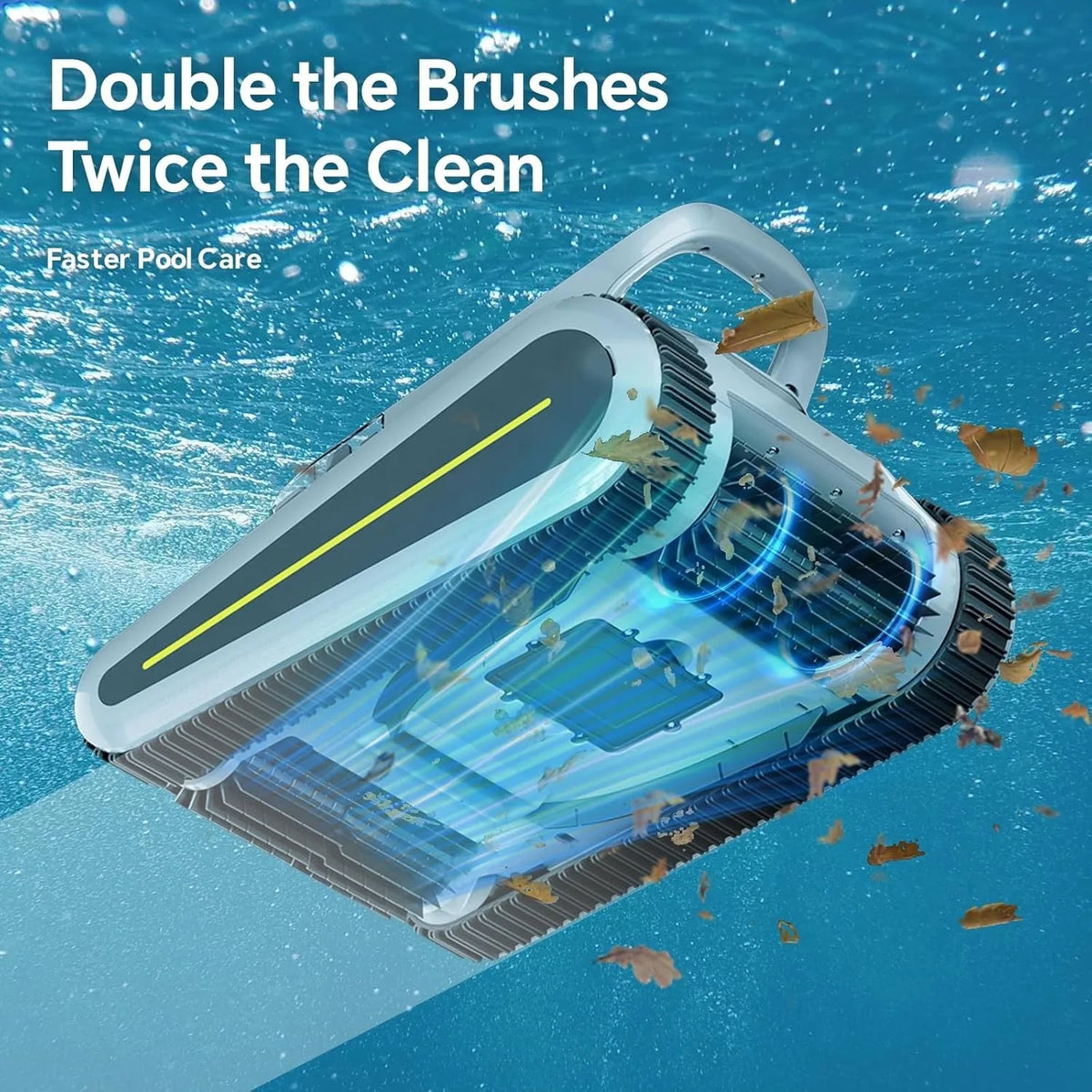 Smart Navigation Pool Cleaner Wall and Waterline Cleaning Vacuum APP Control