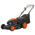 Gas Walk Behind Self Propelled Lawn Mower 22 Inch 201cc 6 Speed CVT High Wheel 3 in 1 FWD
