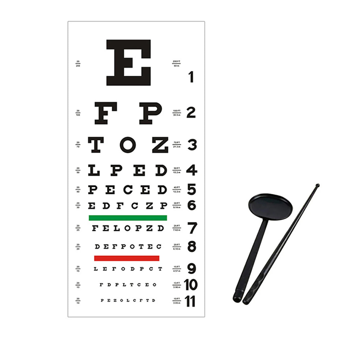 Eye Chart Set with Pointer & Occluder
