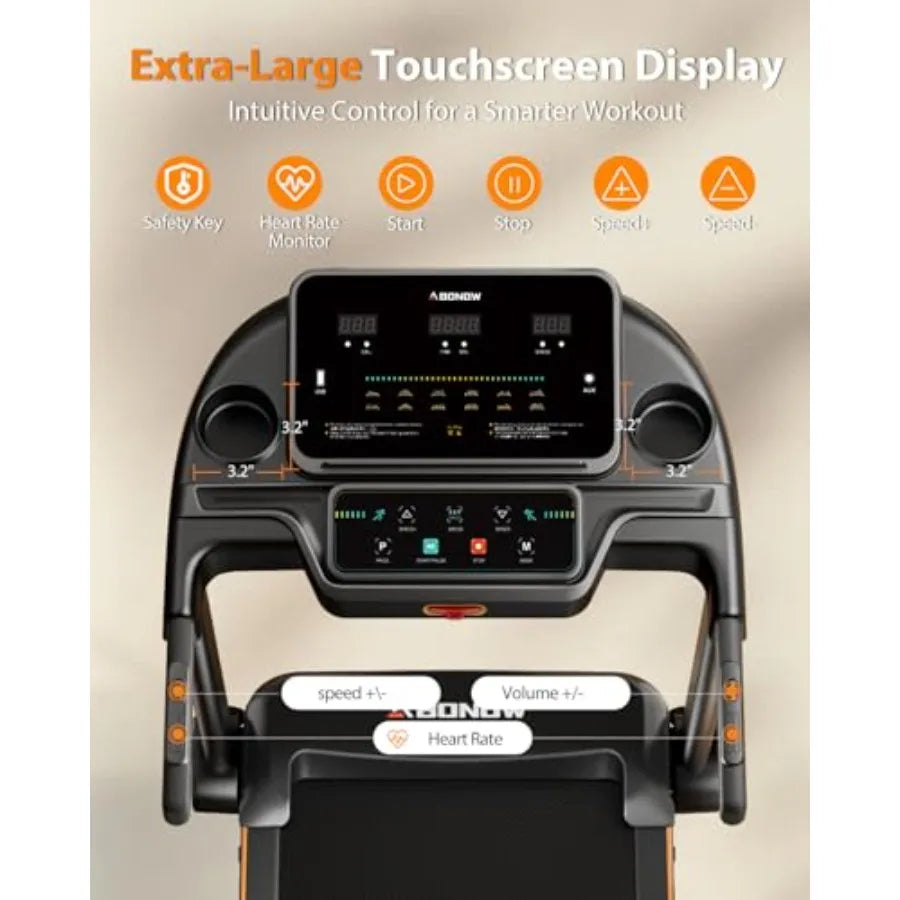 Foldable Treadmill for Home with Incline - 8.5MPH Max Speed