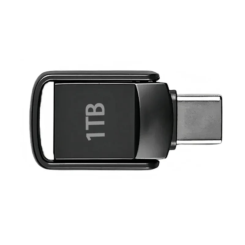Flash Drive Accessories 2TB High-Speed USB 3.2 Type-C OTG Metal Pen Drive 1TB 512GB Portable Memory USB Stick Storage Drive New