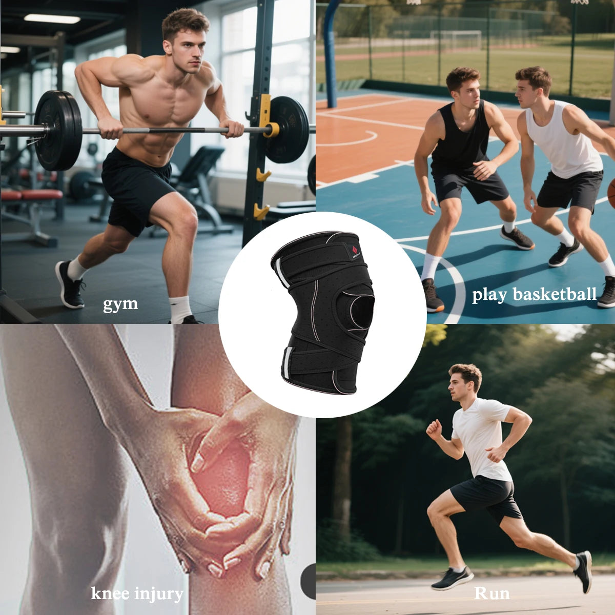 NEENCA Hinged Knee Braces for Knee Pain Women Men Knee Support with Side Stabilizers for Meniscus Tear Arthritis Pain Running