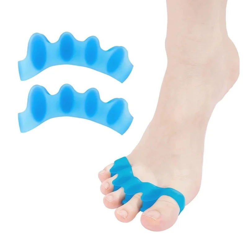 1/3/5pair Silicone Toe Separators Corrector reusable Foot and Bunion Pain Pain to Improve Functional Mobility