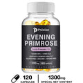 Evening Primrose Supplement Cold Pressed Oil - Contains Gelatin and Vegetable Glycerin To Promote Healthy Skin