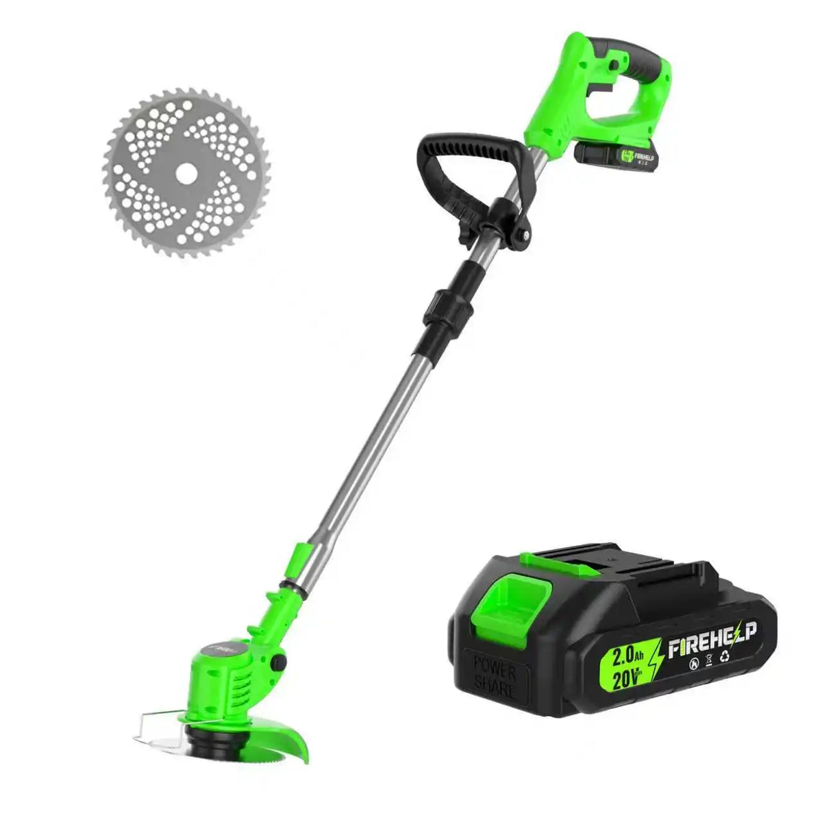 Lithium-ion Battery 3-in-1 Cordless Electric Weed Remover Comes with Two Batteries