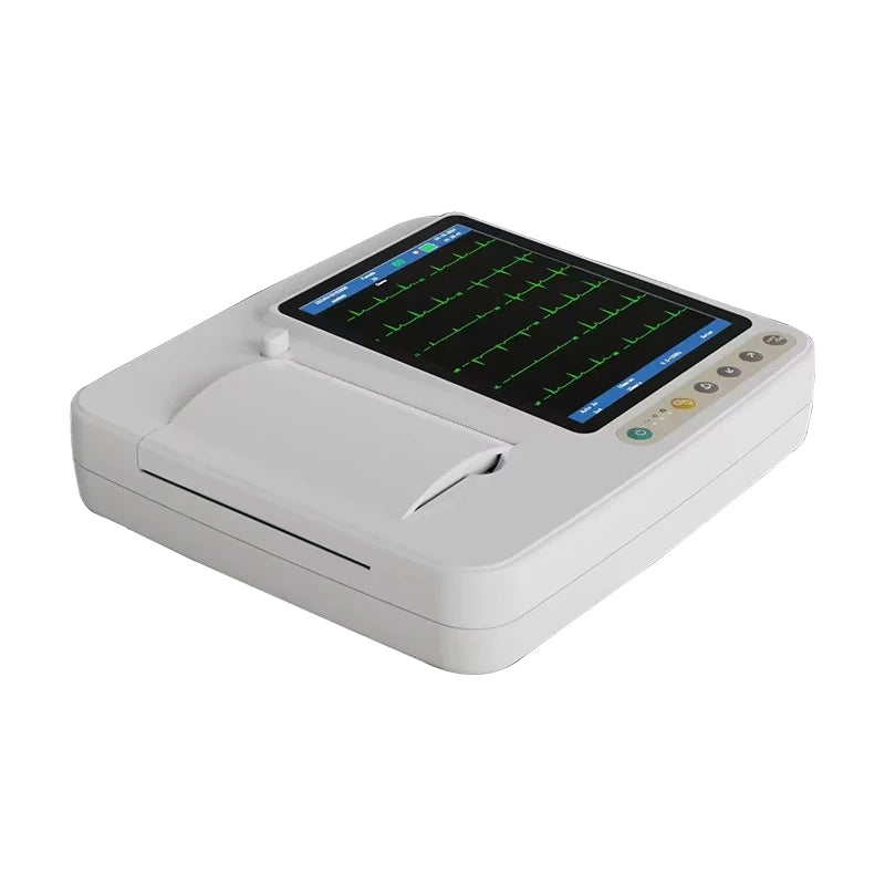 7-Inch 12-lead ECG AI machine for veterinary pets Digital handheld animal monitor ECG 3/6 channels