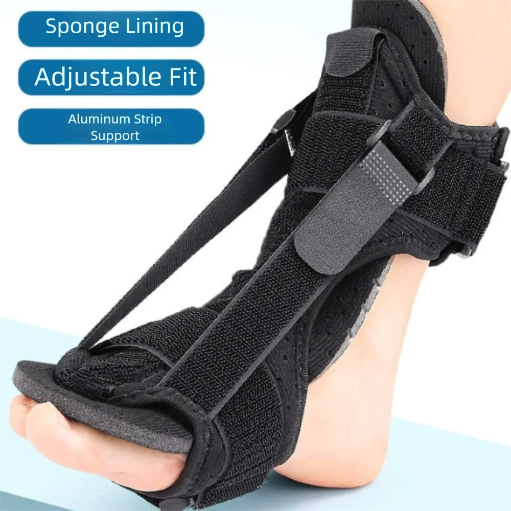 Double Support Plantar Fasciitis Splint Adjustable Compression Dorsal Drop Foot Orthopedic Brace Comfortable Skin-friendly