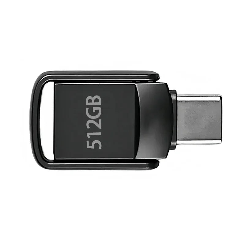 Flash Drive Accessories 2TB High-Speed USB 3.2 Type-C OTG Metal Pen Drive 1TB 512GB Portable Memory USB Stick Storage Drive New