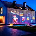 2026 Christmas Decorations Lights Outdoor LED Curtain Fairy Lamp App Control DIY Pattern Waterproof for Wedding Party Home Xmas