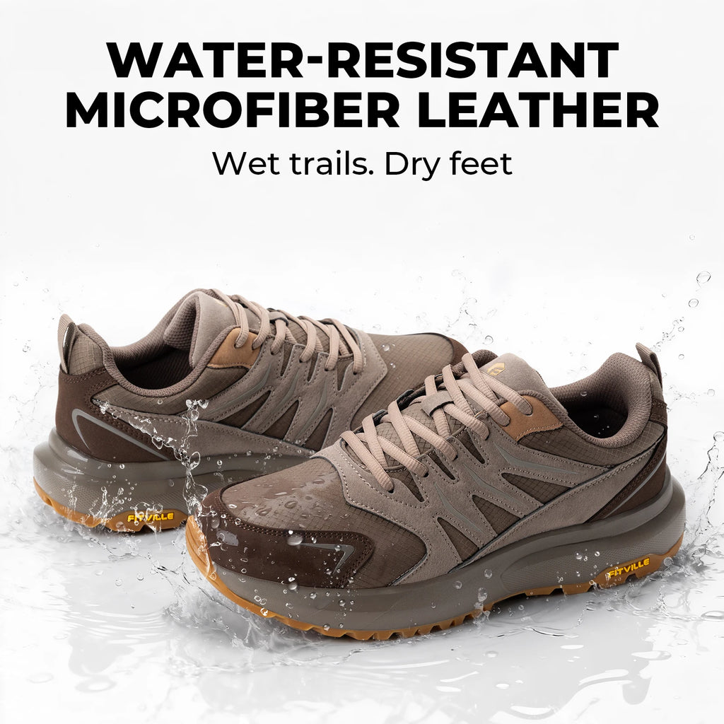 FitVille Men'S Extra Wide Fit Hiking Walking Running Sneakers Wide Toe Box Lightweight Footwear Built-In Arch Support For Flat Feet