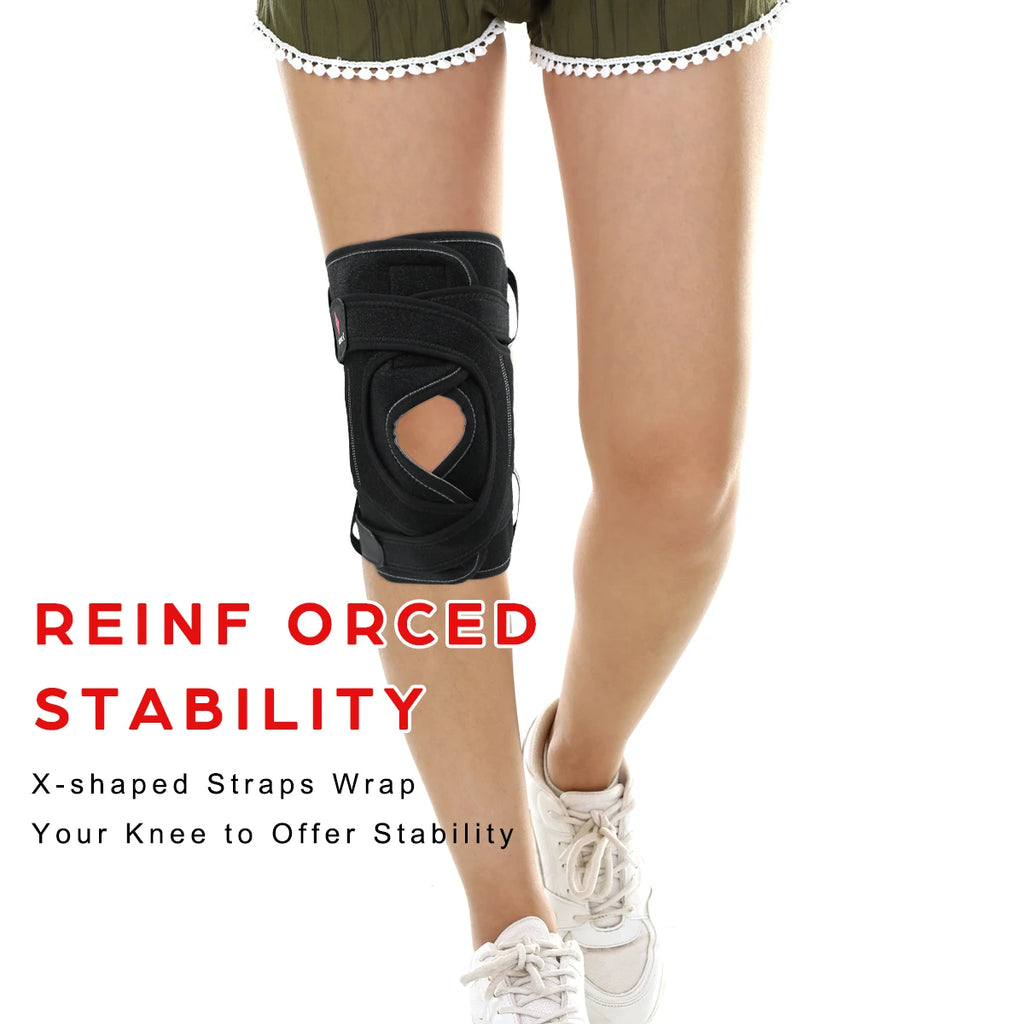 NEENCA Hinged Knee Braces for Knee Pain Women Men Knee Support with Side Stabilizers for Meniscus Tear Arthritis Pain Running