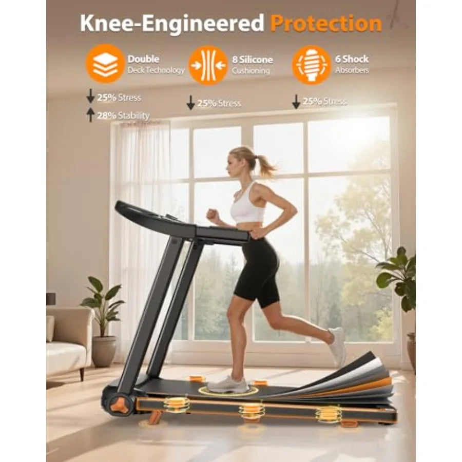 Foldable Treadmill for Home with Incline - 8.5MPH Max Speed