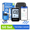 LinkSun G-427B Bluetooth Blood Sugar Testing Kit 50/100 Test Strips High Accuracy Large Display Blood Glucose Monitor Travel Bag