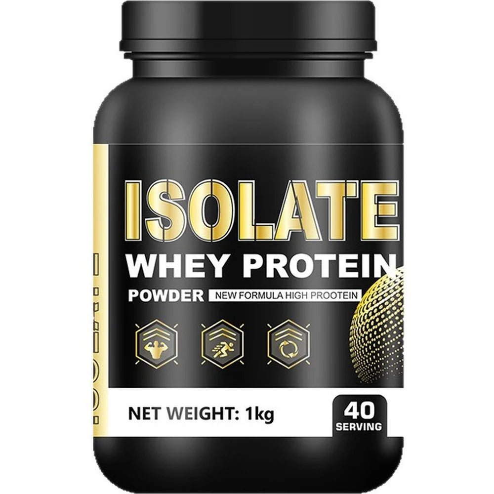 Whey Protein Isolate Powder with High Protein, Whey Protein and Soy Protein Isolate, Food Flavor Per Container, 40 Servings