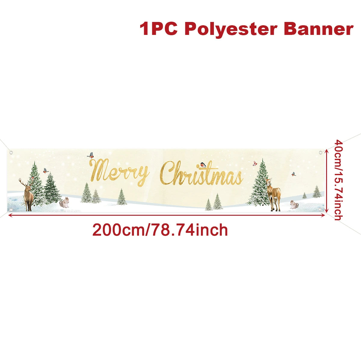 Christmas Outdoor Banner Merry Christmas Decorations For Home 2025 Outdoor Decor Xmas Navidad Noel Natal Happy New Year 2026
