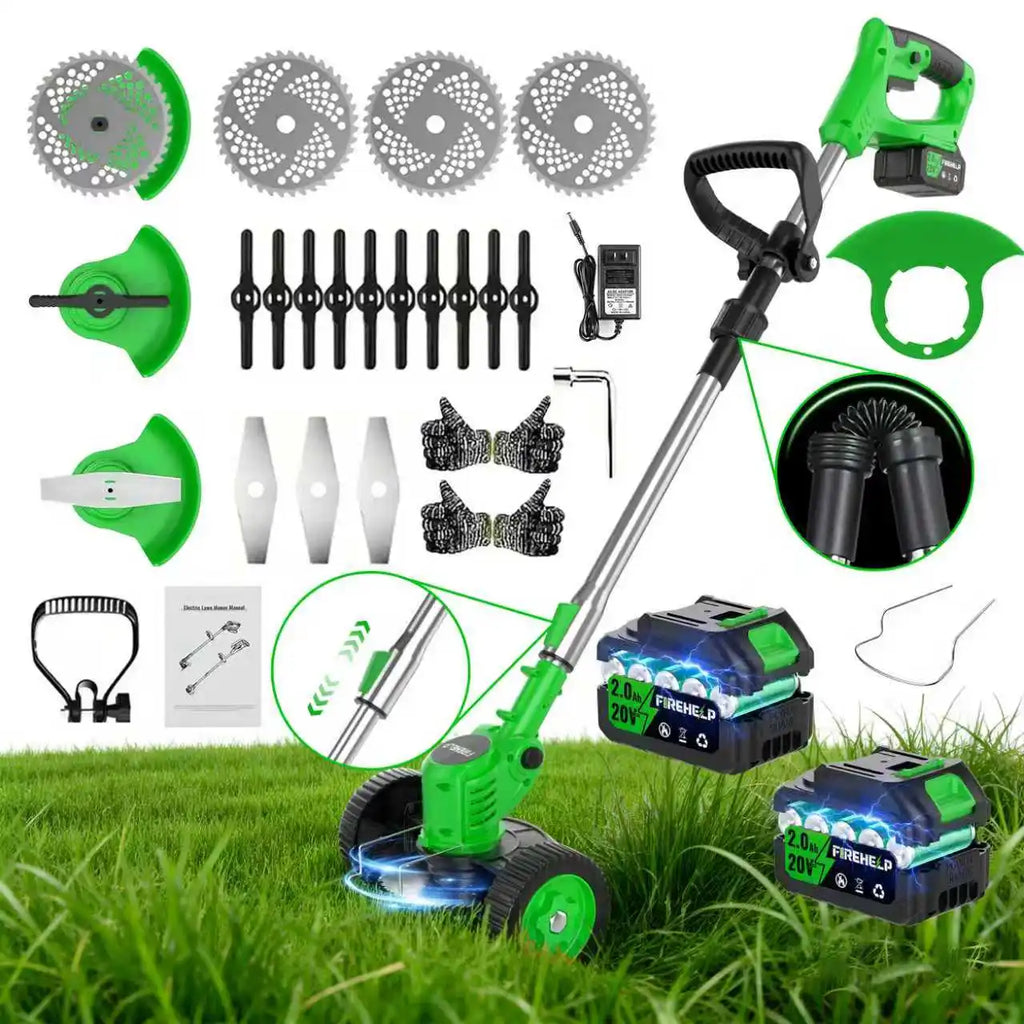 Lithium-ion Battery 3-in-1 Cordless Electric Weed Remover Comes with Two Batteries