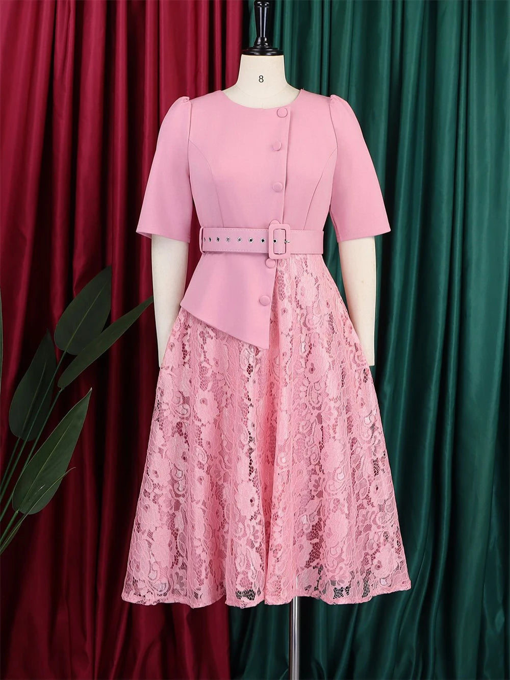 Elegant Women Lace Dresses Birthday Wedding Prom Gown Evening Dress 2026 Summer Clothing Turkey Office Ladies Maxi Robes Wears