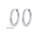 1Pair Round Hoop Earrings for Women Men | Gold Plated Stainless Steel Hypoallergenic Piercing Jewelry