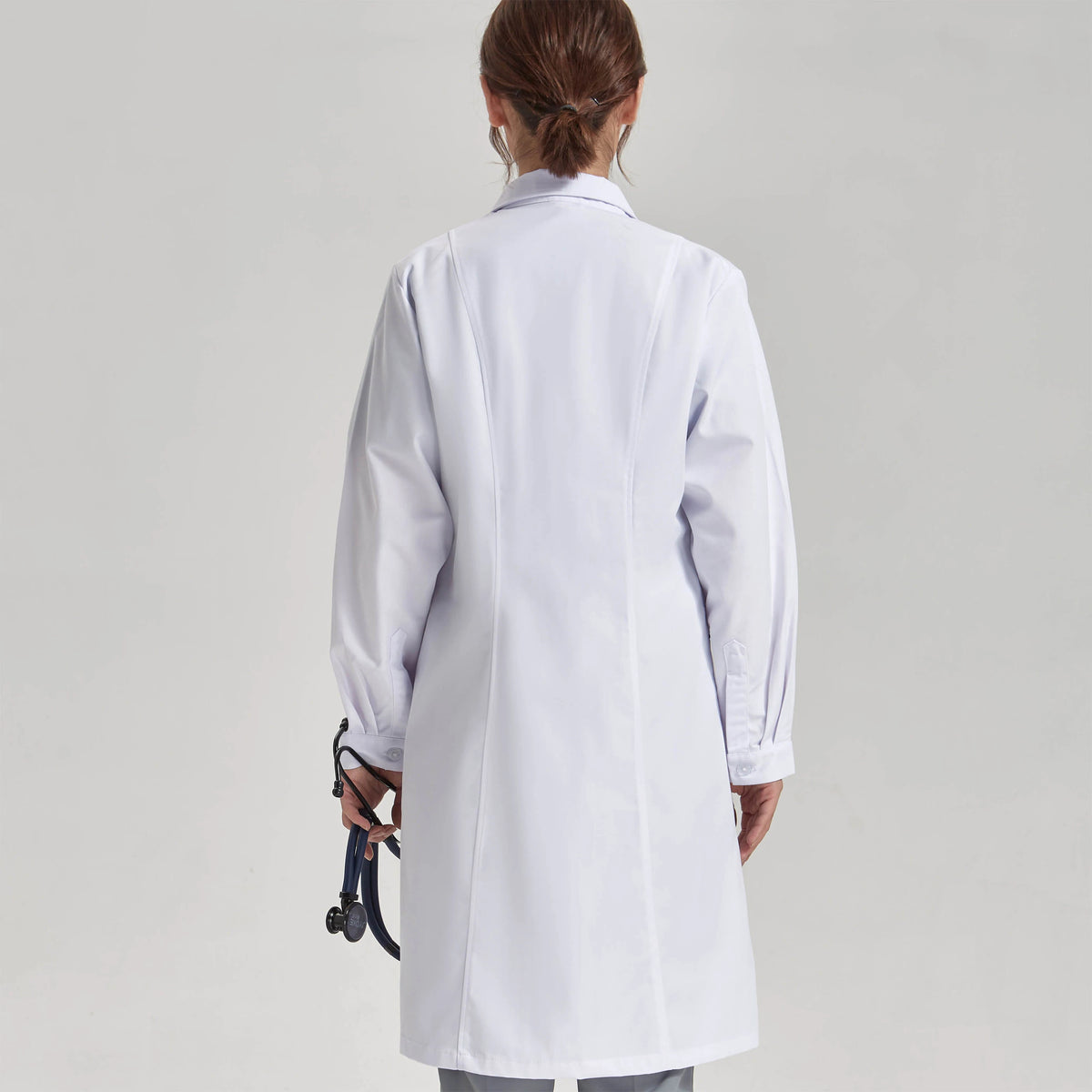 44½" Lab Coats Women Men Professional Medical White Coat 3-Pocket Super Twill Consultation Work Tunic Suit YHF-6535-03