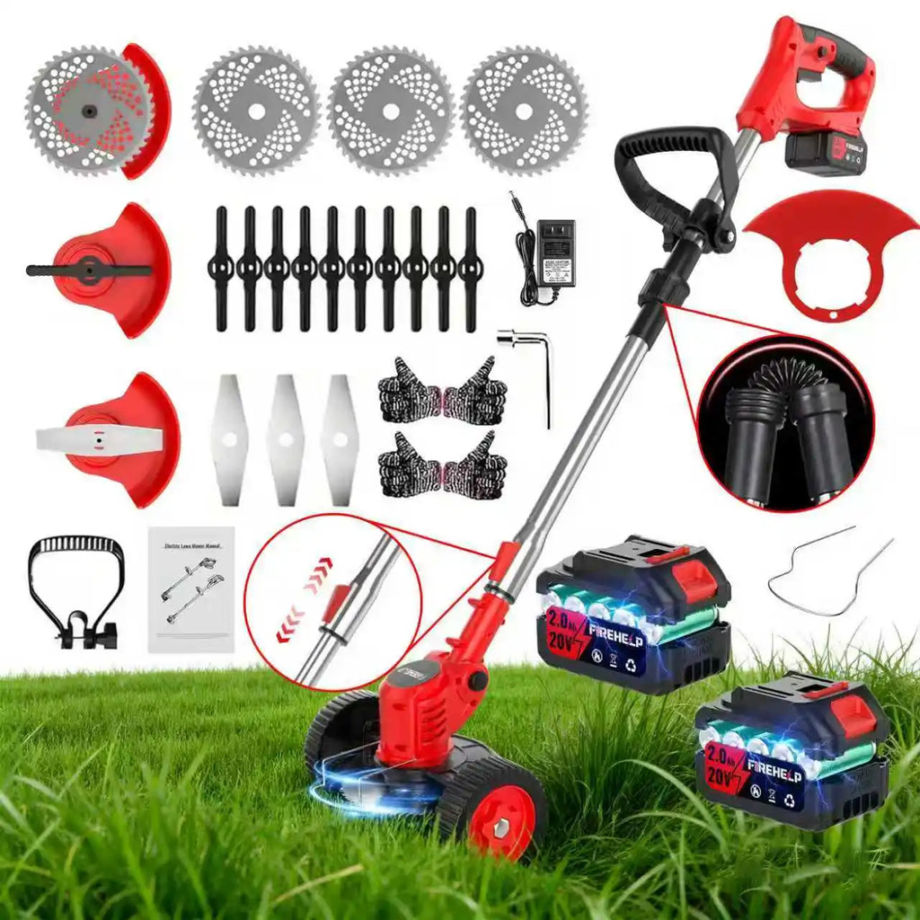 Lithium-ion Battery 3-in-1 Cordless Electric Weed Remover Comes with Two Batteries