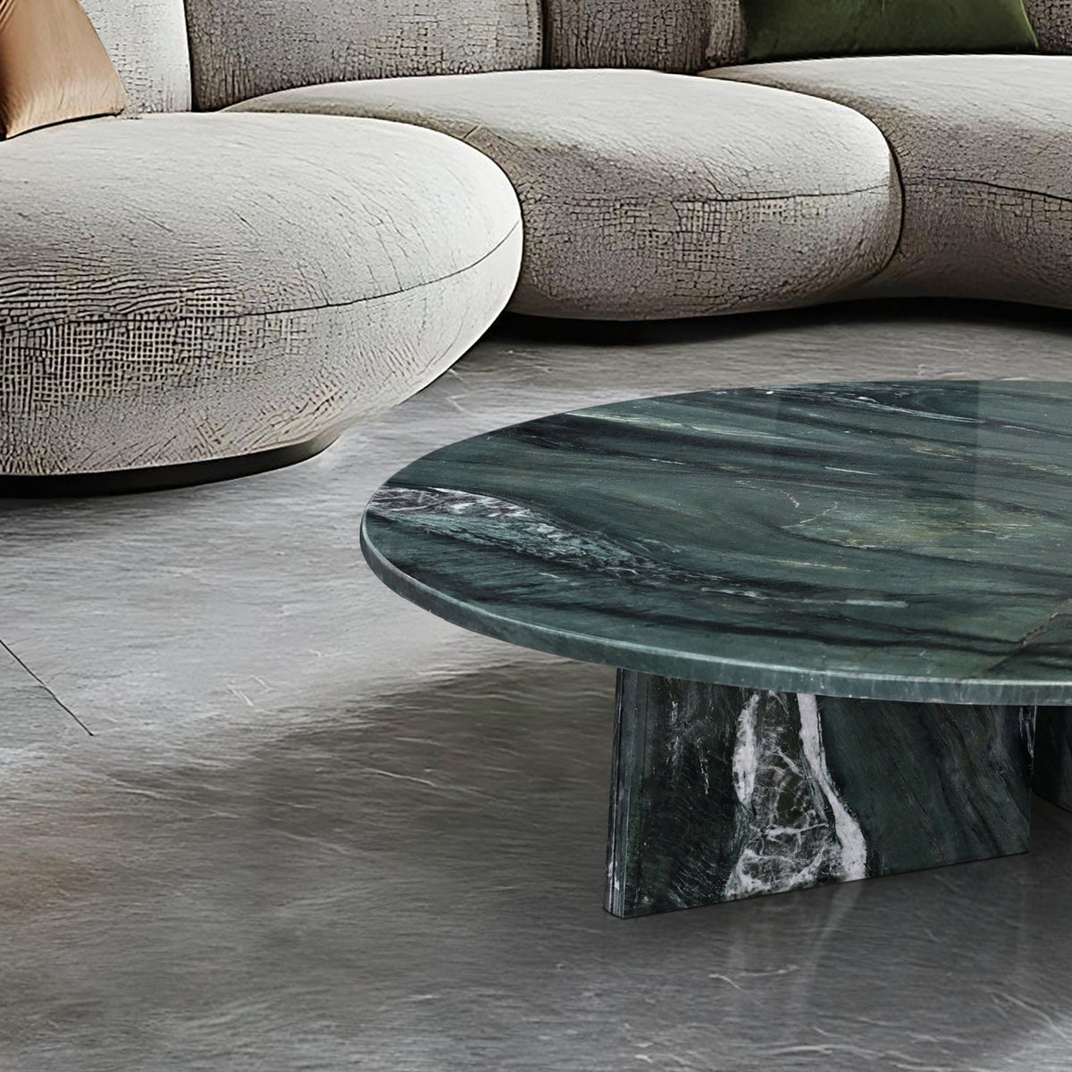 Luxury Coffee Table with Unique Veining - Natural Stone Design