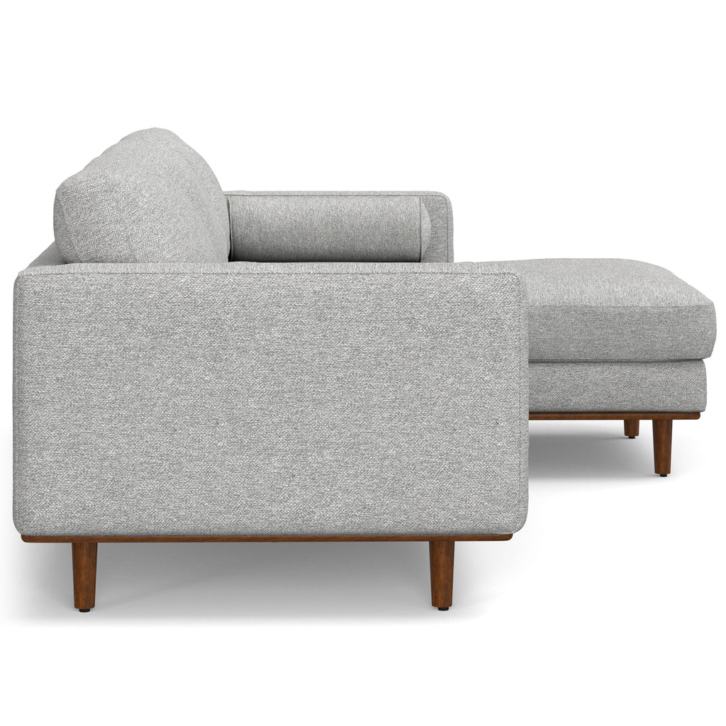 Morrison Upholstered Sectional Sofa with Feather-Filled Cushions – Multiple Colors