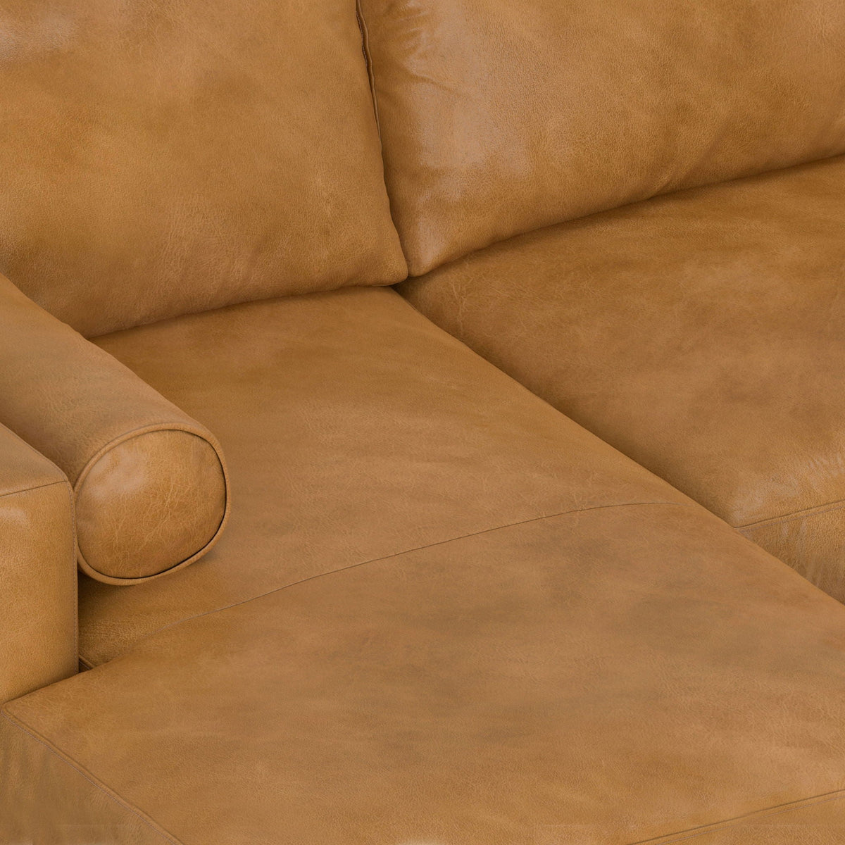 Morrison Upholstered Sectional Sofa with Feather-Filled Cushions – Multiple Colors