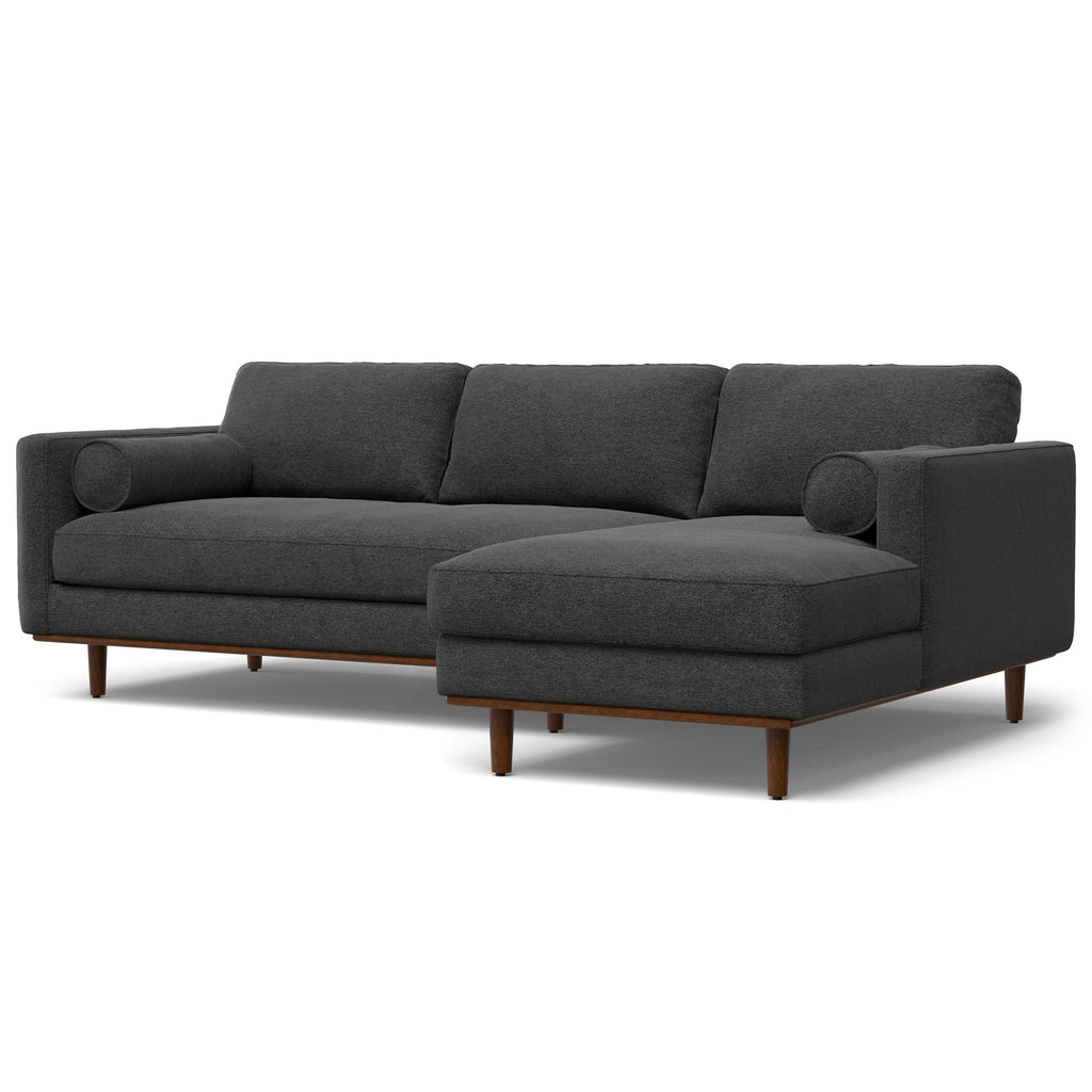 Morrison Upholstered Sectional Sofa with Feather-Filled Cushions – Multiple Colors