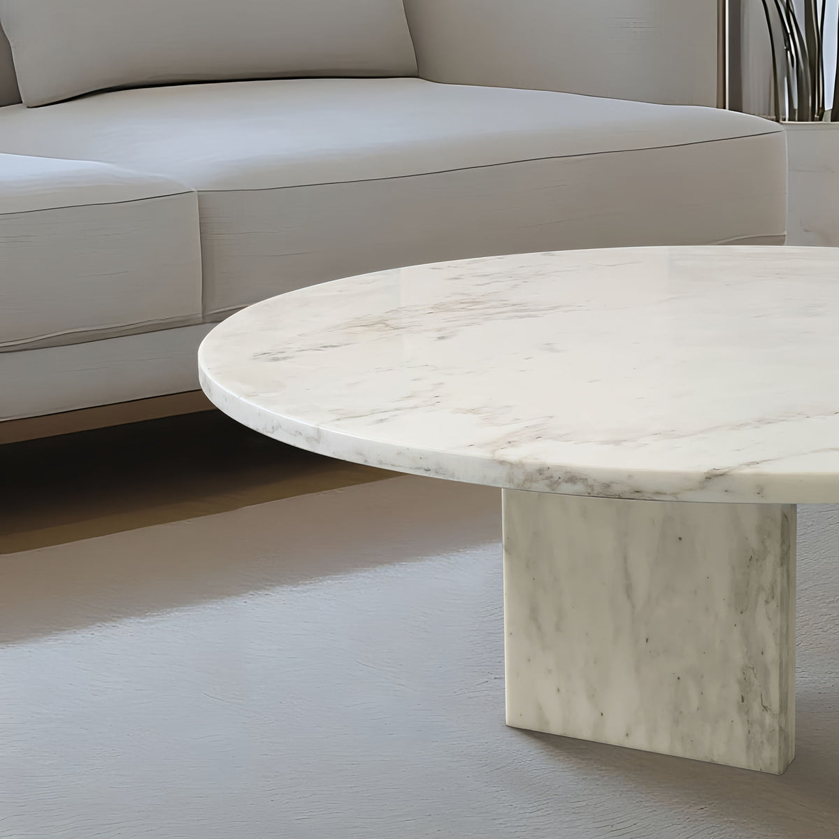 Luxury Coffee Table with Unique Veining - Natural Stone Design