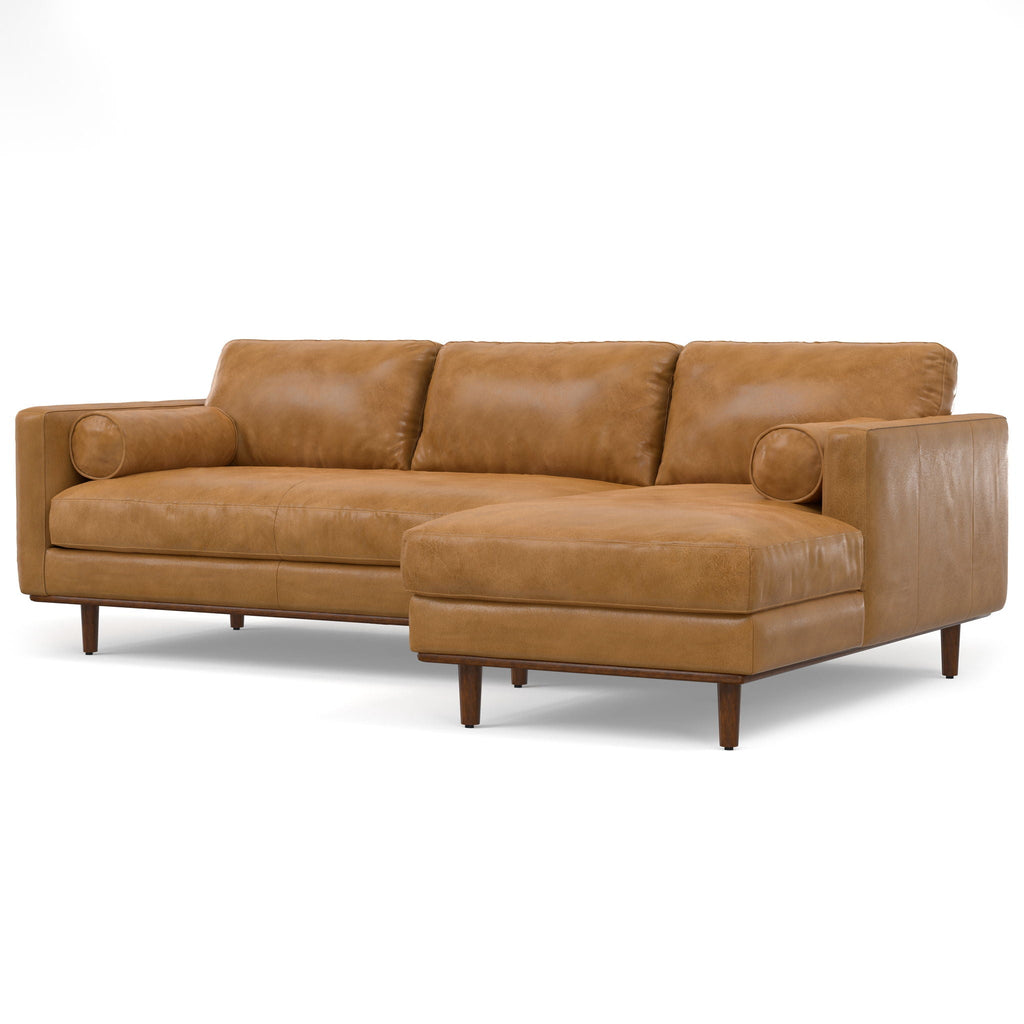 Morrison Upholstered Sectional Sofa with Feather-Filled Cushions – Multiple Colors