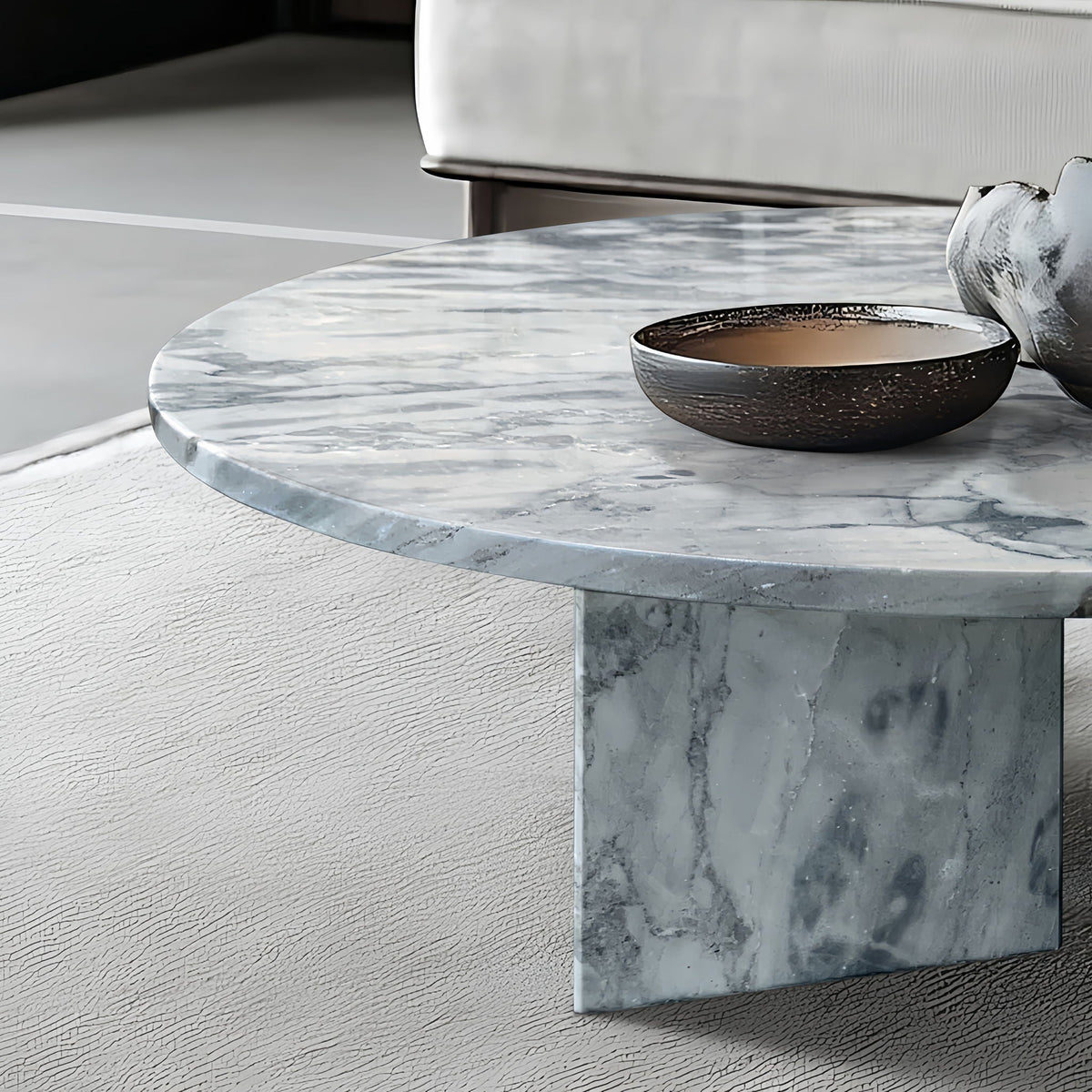 Luxury Coffee Table with Unique Veining - Natural Stone Design