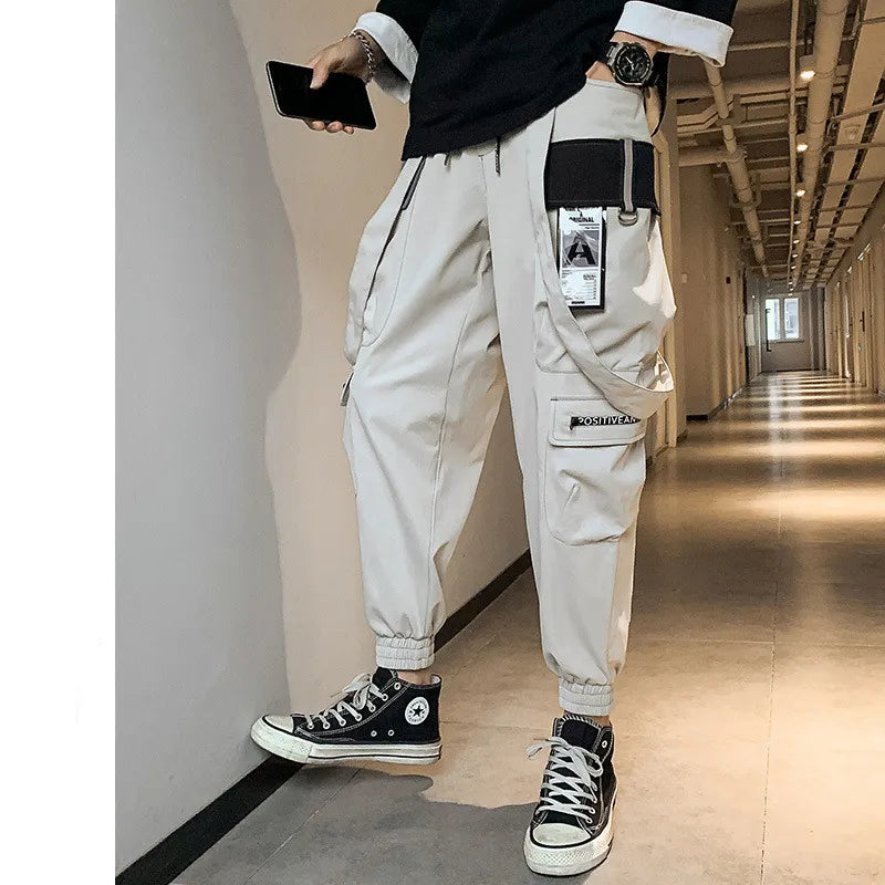 Casual Trousers Overalls For Male Youth Style Multi-pocket Trousers - # BOAA13410020