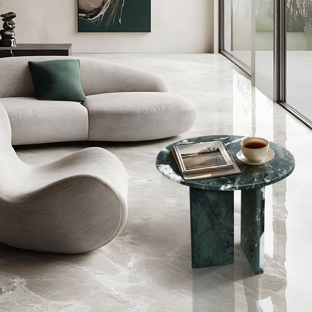 Luxury Coffee Table with Unique Veining - Natural Stone Design