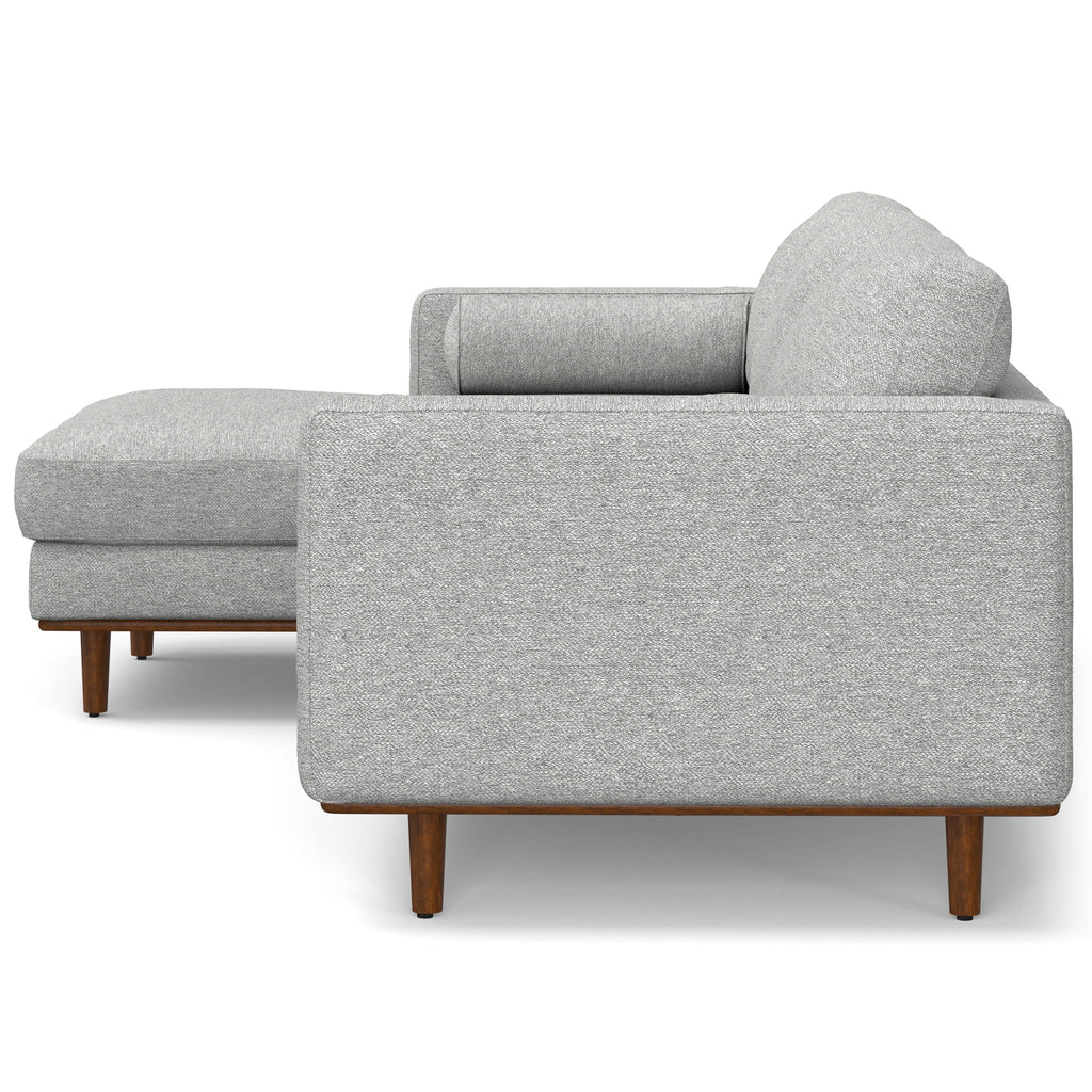 Morrison Upholstered Sectional Sofa with Feather-Filled Cushions – Multiple Colors