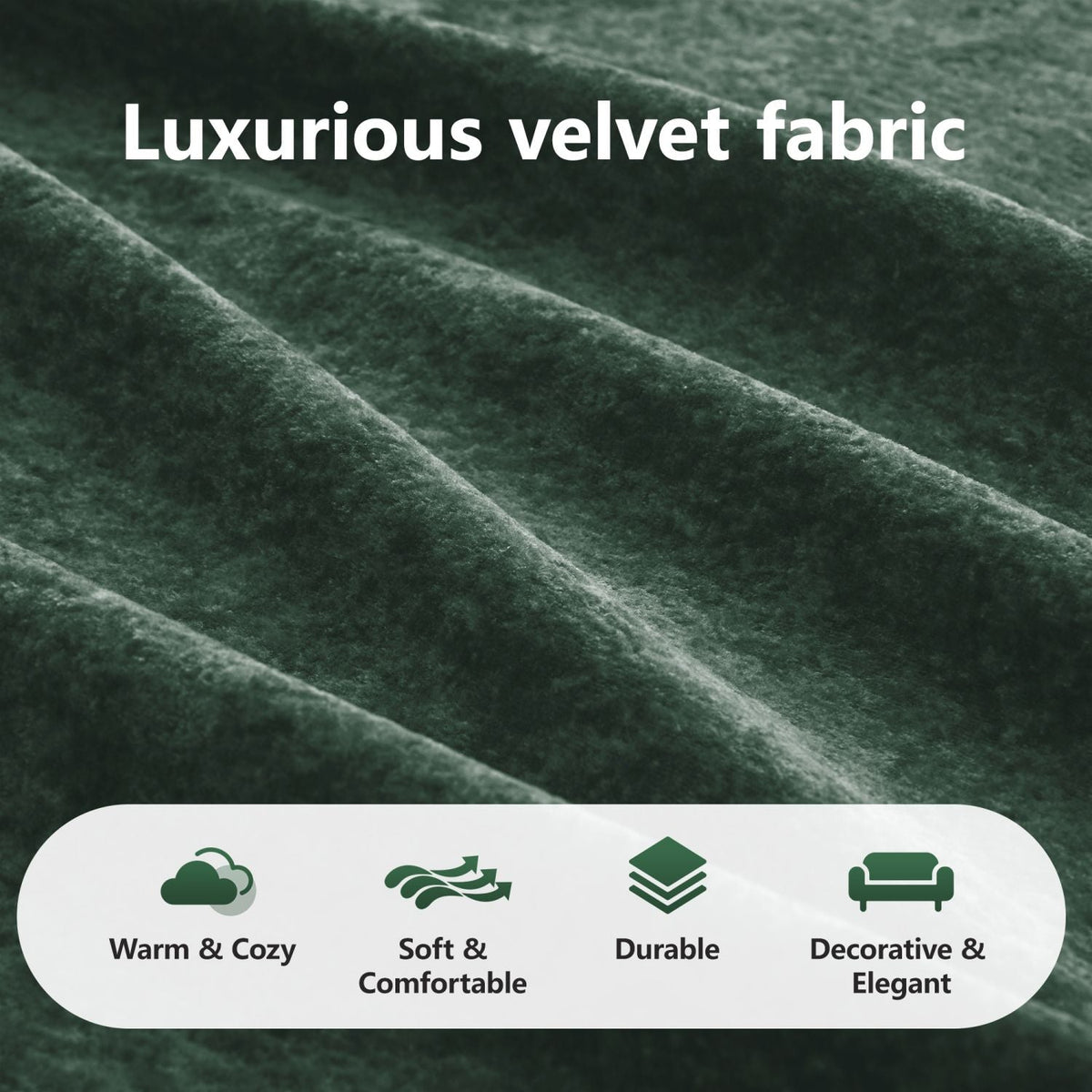 110''Boneless Sofa With Tufted,Soft Velvet Fabric,Modular Sectional Sofa Couches,32D High Density Sponge,Anti-Slip Design,Ergonomic Design Bottom,No Assembly Required,For Study,Home Theater,Green