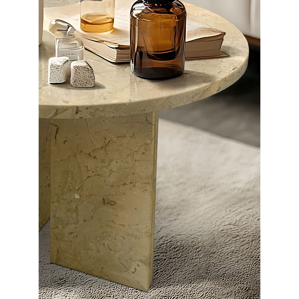 Luxury Coffee Table with Unique Veining - Natural Stone Design