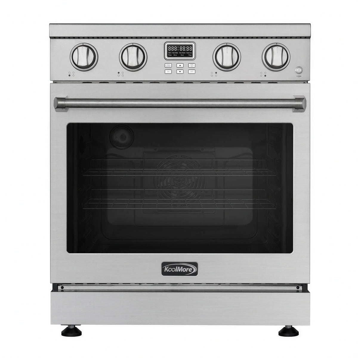 Koolmore KM-EPR-30AP-SS 30-Inch Professional Electric Range, 4 Cooktop Elements, Standard Oven, Stainless Steel