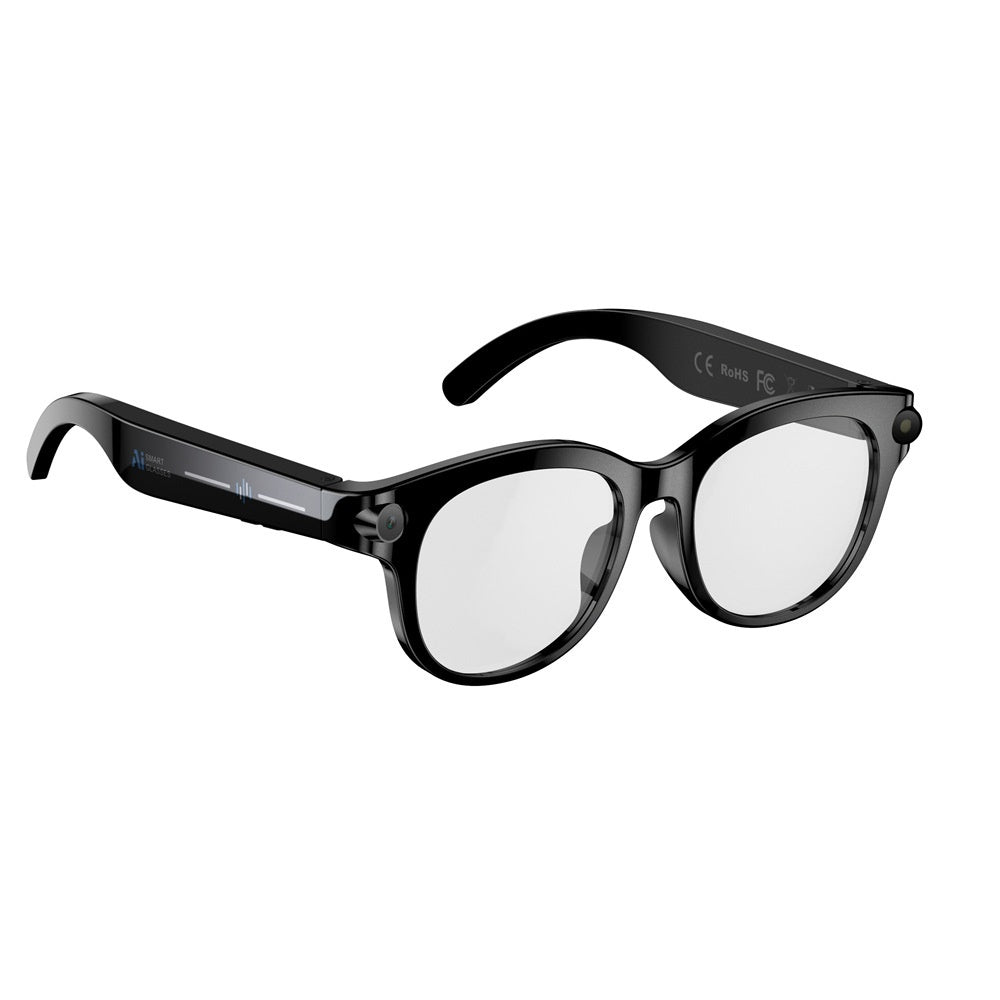 AI Camera Smart Glasses with Dual Lenses, Bluetooth & Open-Ear Audio