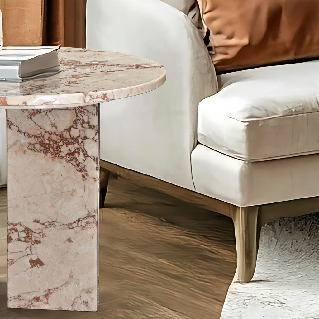 Luxury Coffee Table with Unique Veining - Natural Stone Design