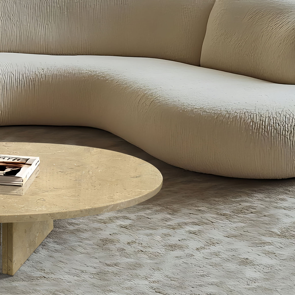 Luxury Coffee Table with Unique Veining - Natural Stone Design
