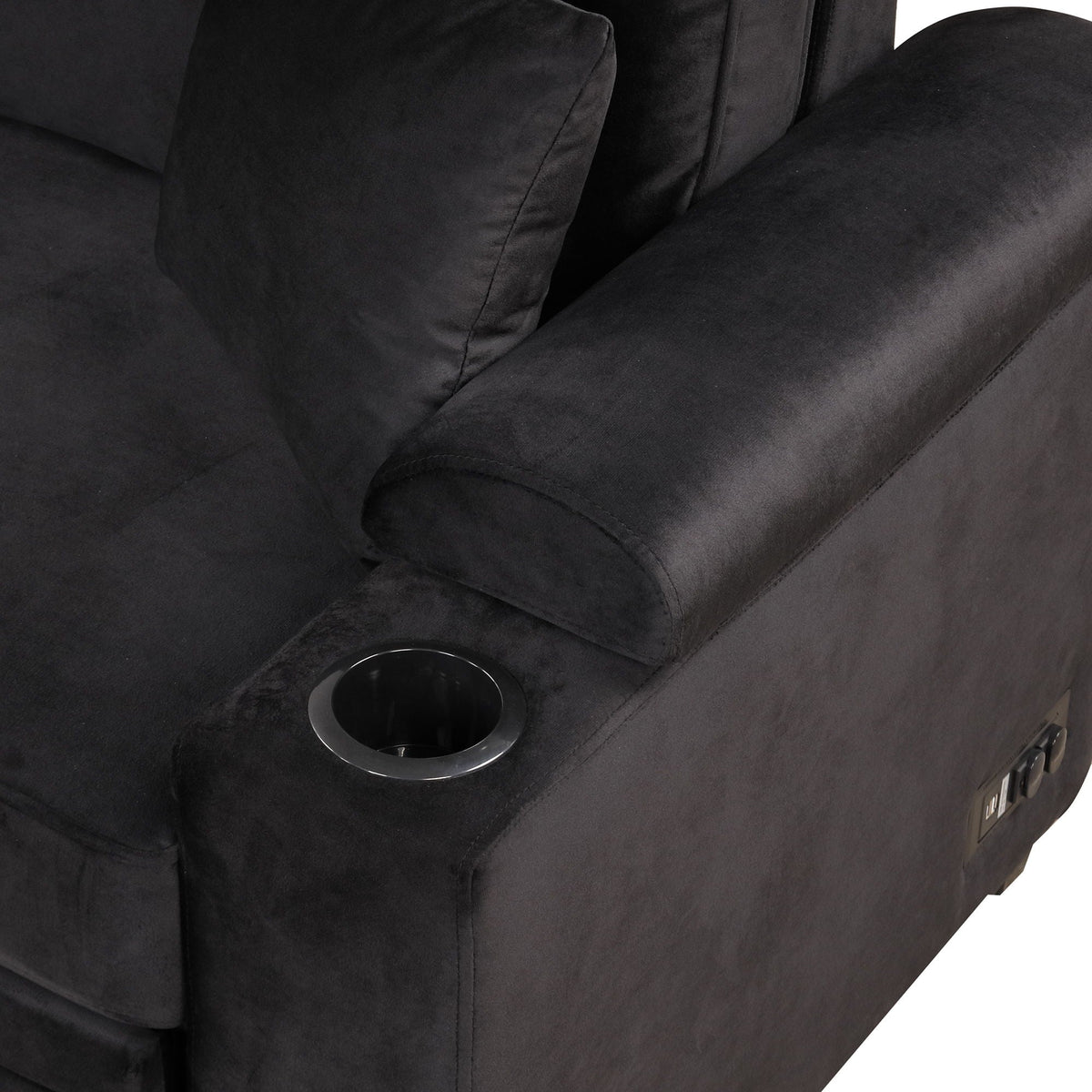 Sleeper Sofa Bed Sectional with Storage Ottoman - Gray, Beige, Green, Black