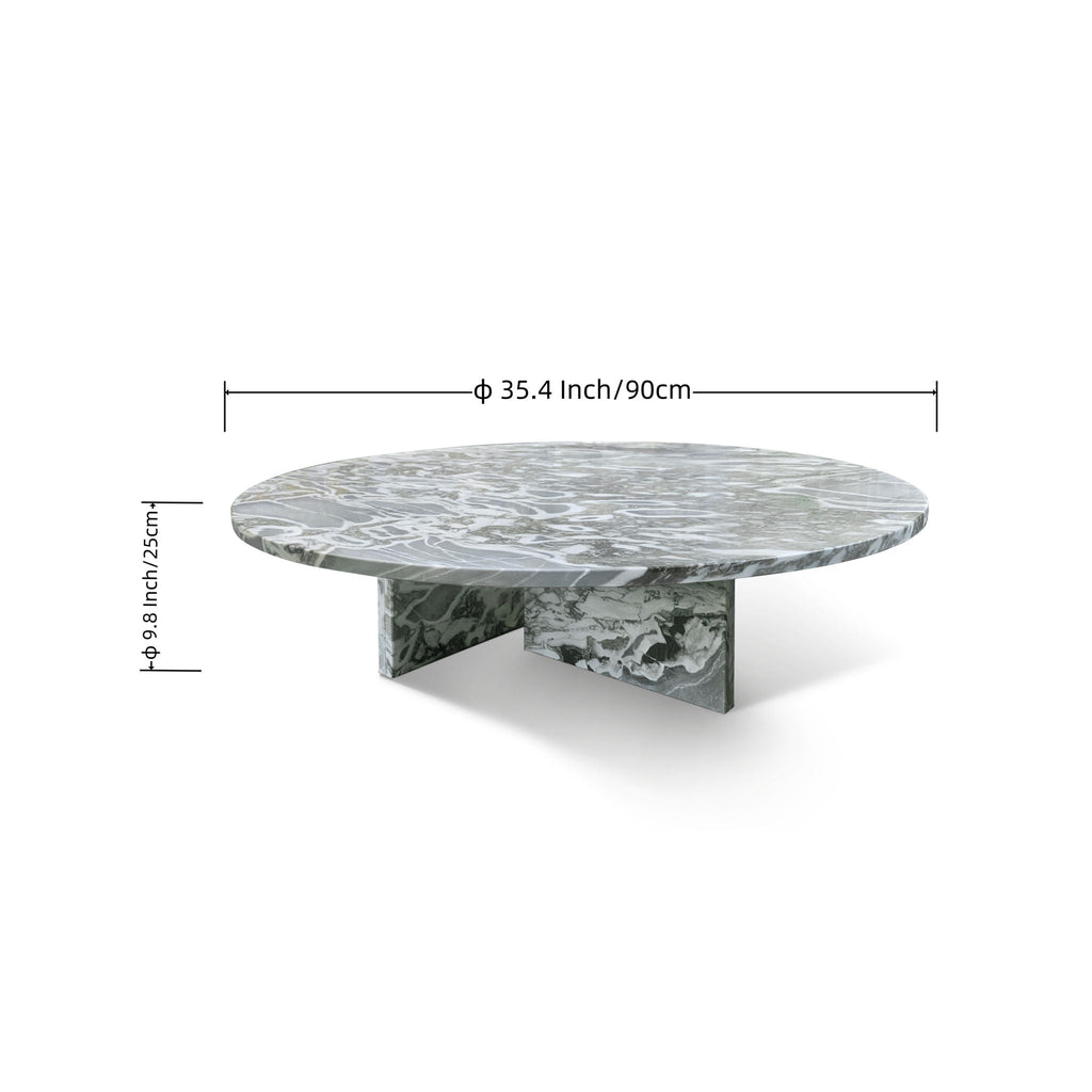 Luxury Coffee Table with Unique Veining - Natural Stone Design