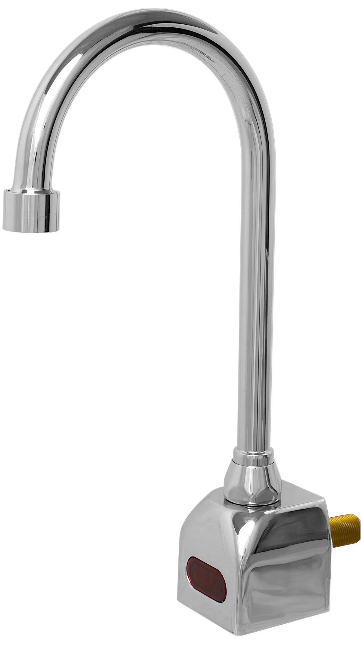 Fisher 76057 Touchless Sensor Faucet, Rigid Gooseneck, Single Backsplash Mount, Chrome-Plated Brass