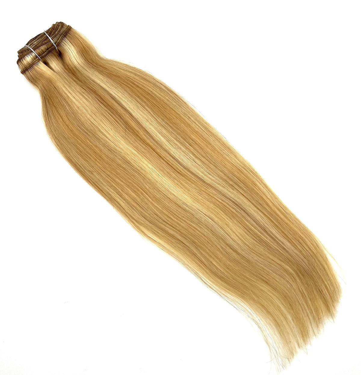 VIP ClipeX Clip-In Hair Extensions 100% Human Hair, Silky Straight 18 Inch (140g) Full Head Set