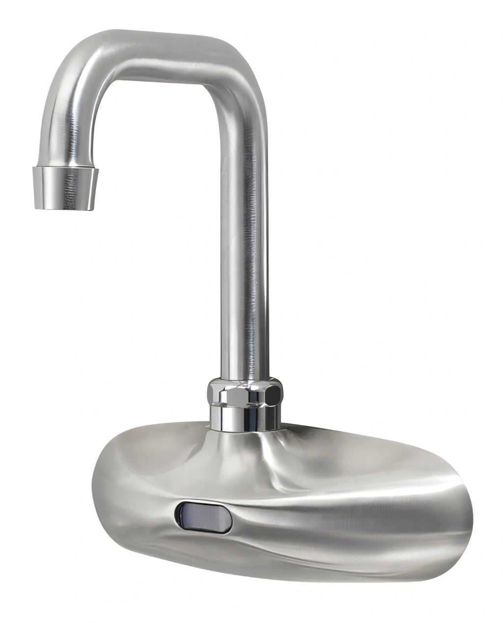 Krowne Royal Series 16-670-M-M1 Touchless Wall-Mount Sensor Faucet, 4-Inch Centers, 4-1/2-Inch Double-Bend Spout, Brushed Nickel, 1.00 GPM
