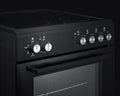 Summit Commercial Summit Appliance REXT24BL 24-Inch Black Smooth-Top Electric Convection Range with Ceramic Glass Cooktop