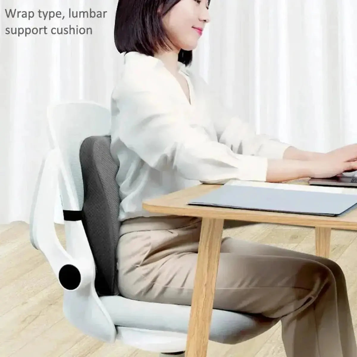 Memory Foam Seat Cushion & Lumbar Back Pillow
