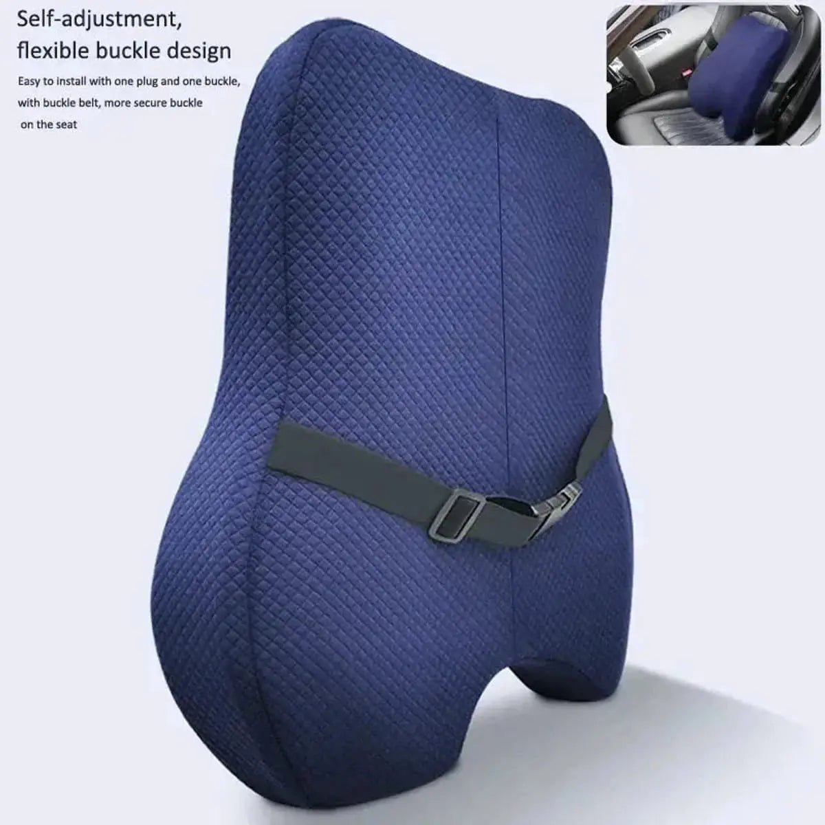 Memory Foam Seat Cushion & Lumbar Back Pillow