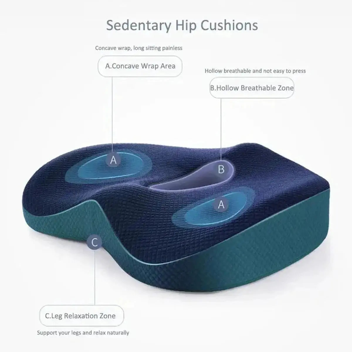 Memory Foam Seat Cushion & Lumbar Back Pillow
